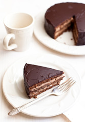 Homemade chocolate cake