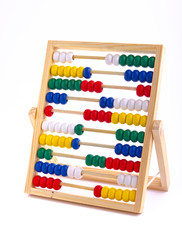 Abacus toy for child isolated on white background