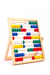 Abacus toy for child isolated on white background