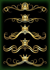 Vector set. Vintage. Decorative elements for your design.