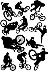 Extreme BMX silhouette collection