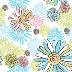 Vector Flower (Seamless Pattern)