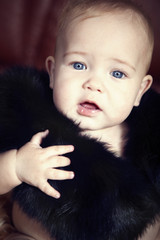 Child in furs