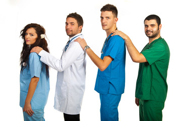 Doctors team support