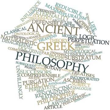 Word cloud for Ancient Greek philosophy