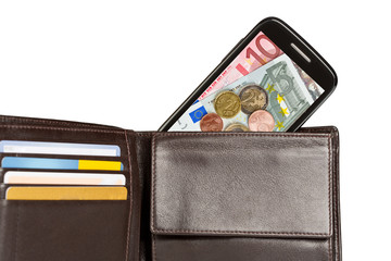 Brieftasche vs NFC - Bezahlen mit dem Handy, Smartphone