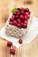 Cranberries im Korb