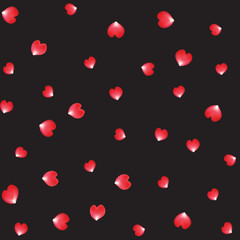 falling red roses petal