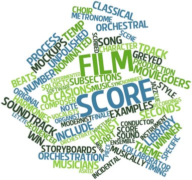Word cloud for Film score