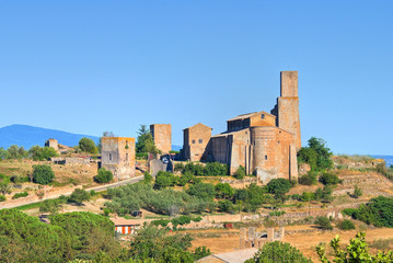Panoramic view of Tuscania. Lazio. Italy.