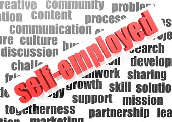 business word of self-employed
