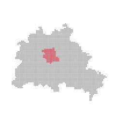 Fototapeta na wymiar Mid - Seria: Pixel części ulic Berlina