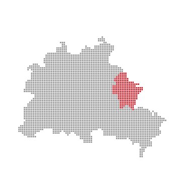 Marzahn-Hellersdorf - Serie: Pixelkarte Berliner Stadtteile