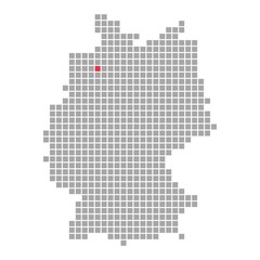 Fototapeta na wymiar Bremen - Serie: Pixelkarte Bundesländer