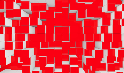 Hintergrund - Würfel Mischung Rot Weiß © styleuneed