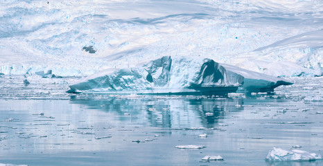Different forms of icebergs, Antarctica