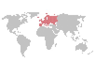 Fototapeta na wymiar Europa - Serie: Pixelkarte Kontinente