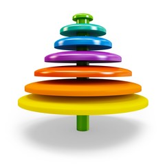 3d colorful abstract shape