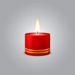 Red Christmas Candle