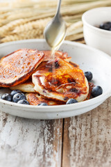 Blueberry pancakes