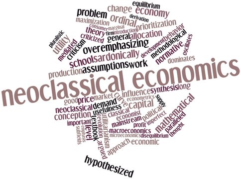 Word cloud for Neoclassical economics