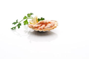 Antipasto di gamberi - Appetizer of shrimps