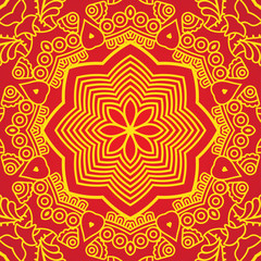 Vector square decorative design element