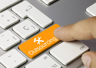 Outsourcing keyboard key. Finger