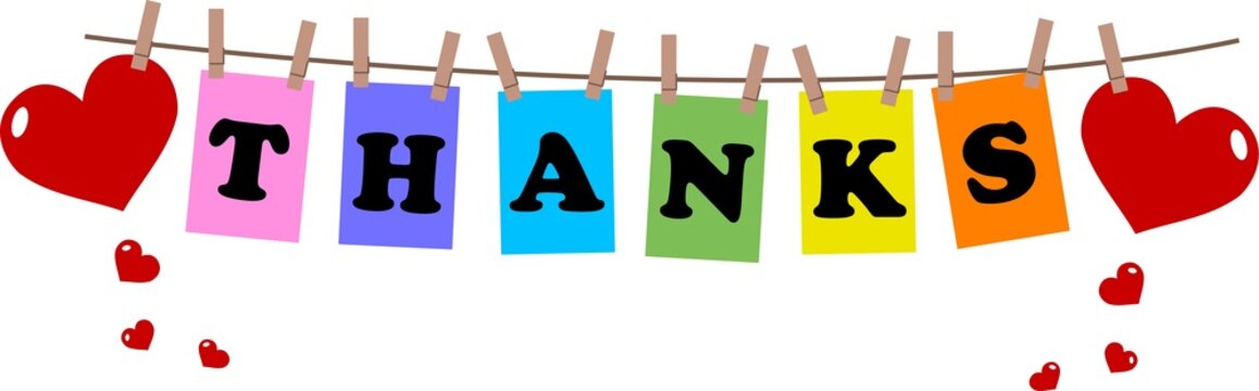 thanks or thank you header banner