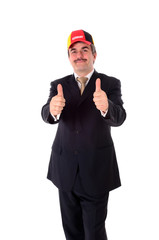 Geschäftsmann mit Basecap