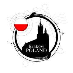 Obraz premium timbre Cracovie