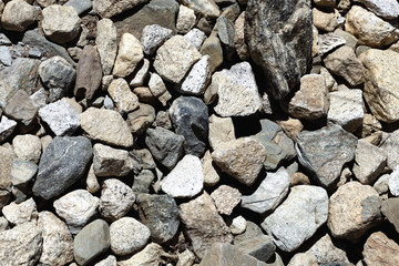Natural pattern of a stone wall