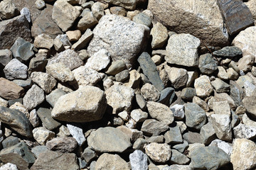 Natural pattern of a stone wall