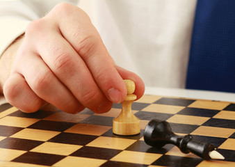 Man playing chess