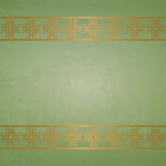 old green baper with borders