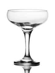 Empty glass isolated on white