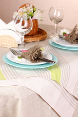 Rustic table setting