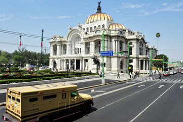 The Fine Arts Palace in Mexico City