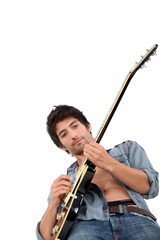 Male guitarist