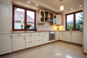 Beige kitchen