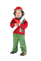 Little boy dressed as architect