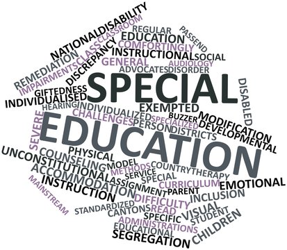 Word cloud for Special education
