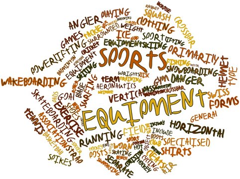Word cloud for Sports equipment