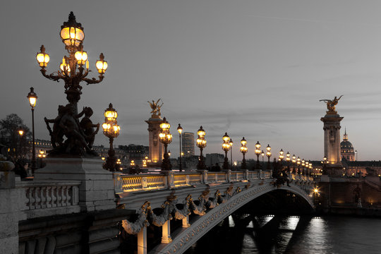 Fototapeta Alexander III bridge, Paris, France