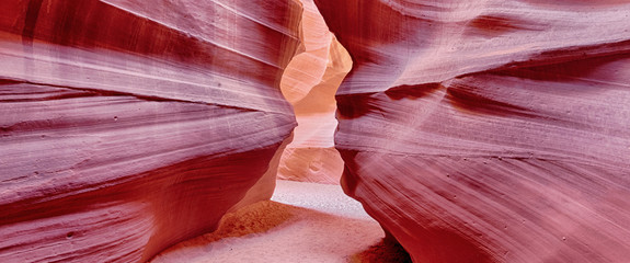 panoramic view of Antelope Canyon