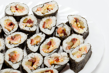 sushi isolated on white background