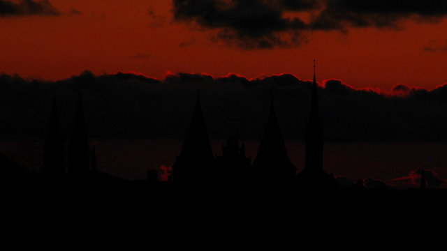 Germany Holsten gate sunset