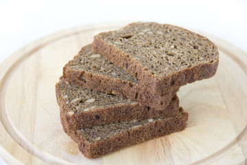 Black bread with sunflower seeds