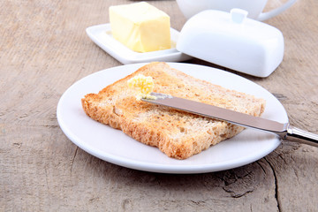 Toast mit Butter