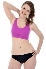 Junge Frau im Sportdress